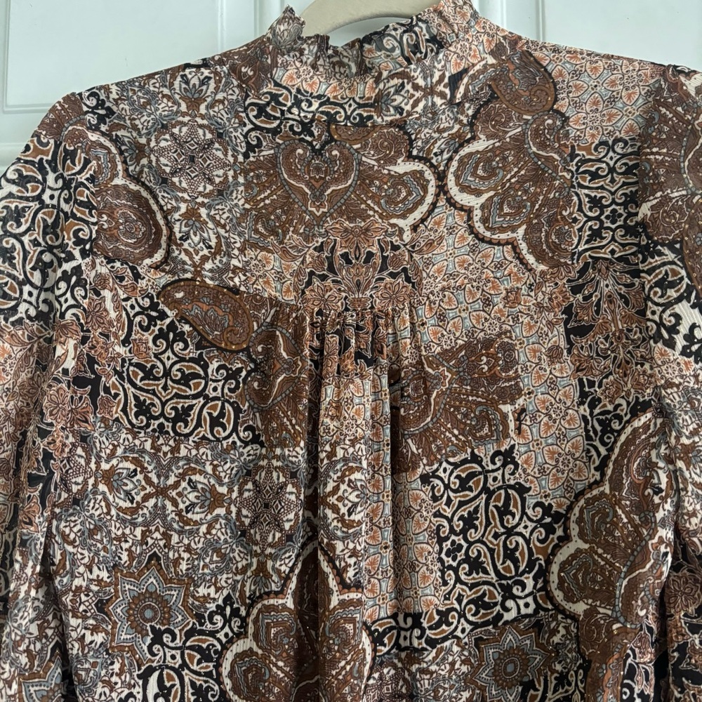 NWT House of Harlow 1960 Balloon L/S Sheer Mini Dress, Size 2 - Picture 11 of 16